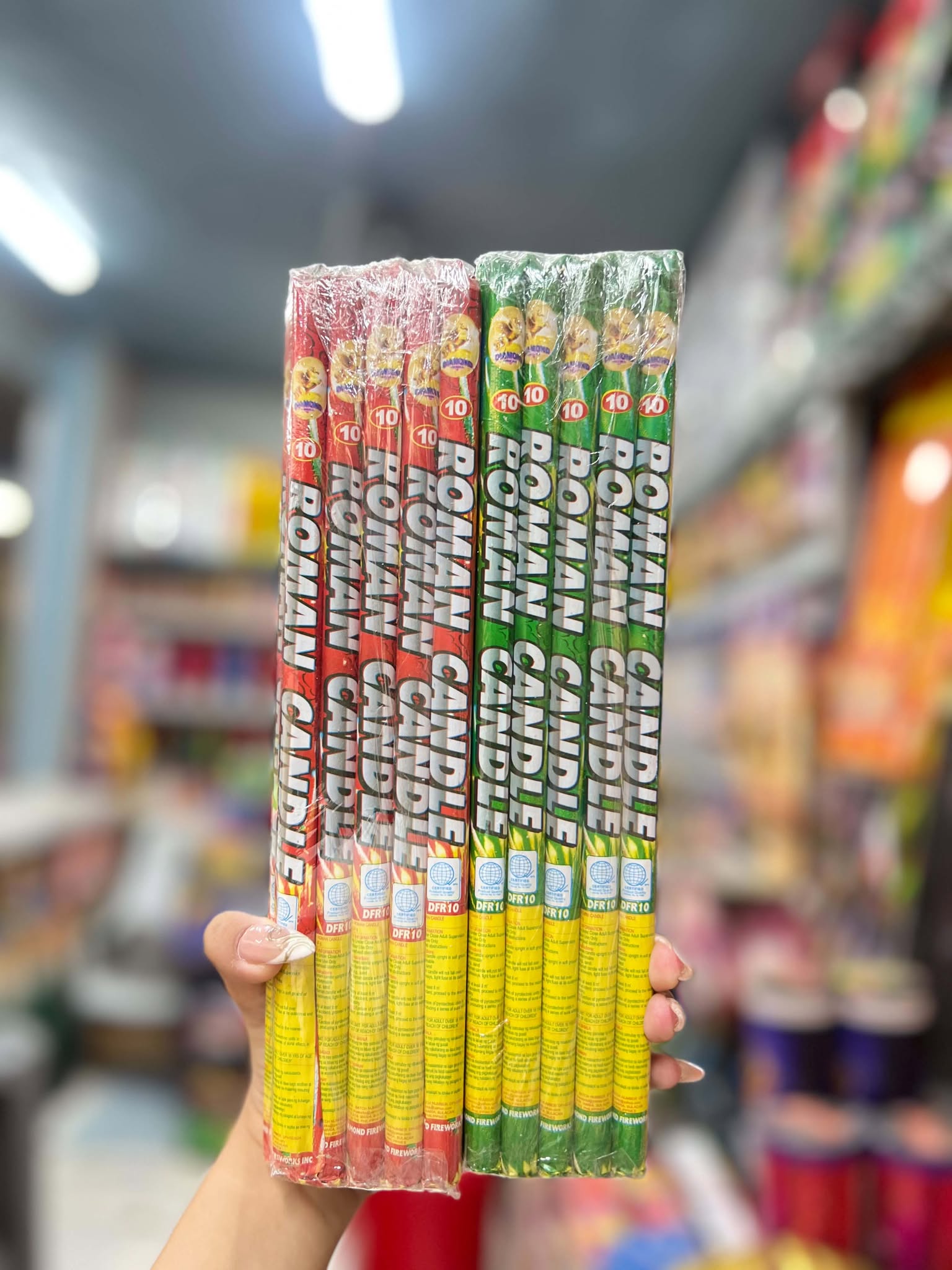 Roman Candle Diamond 10 shots